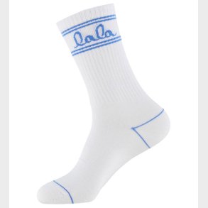 Lala Berlin Strmper - Amaya - Hvid m. Bl