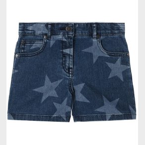 Stella McCartney Kids Denimshorts - Bl/Hvid m. Stjerner