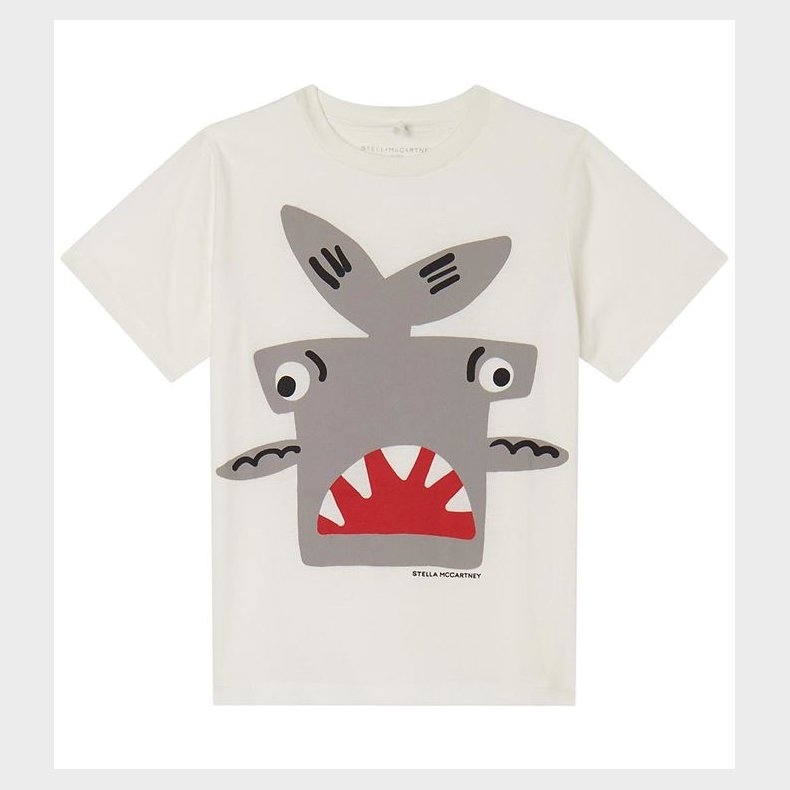 Stella McCartney Kids T-shirt - Hvid m. Haj