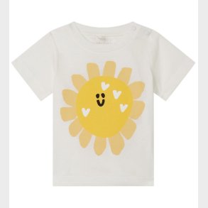 Stella McCartney Kids T-shirt - Hvid/Gul m. Sol