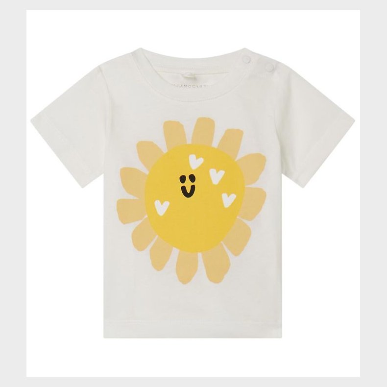 Stella McCartney Kids T-shirt - Hvid/Gul m. Sol