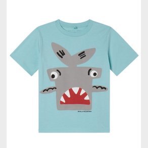 Stella McCartney Kids T-shirt - Lysebl m. Haj