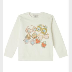 Stella McCartney Kids Sweatshirt - Hvid m. Solbriller