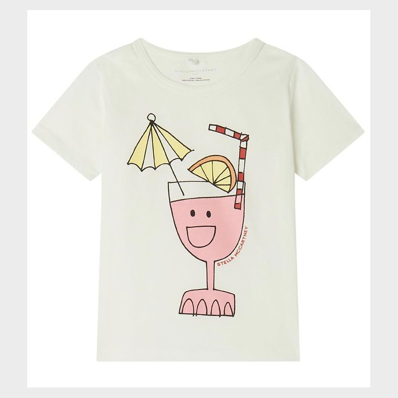 Stella McCartney Kids T-shirt - Hvid m. Drink