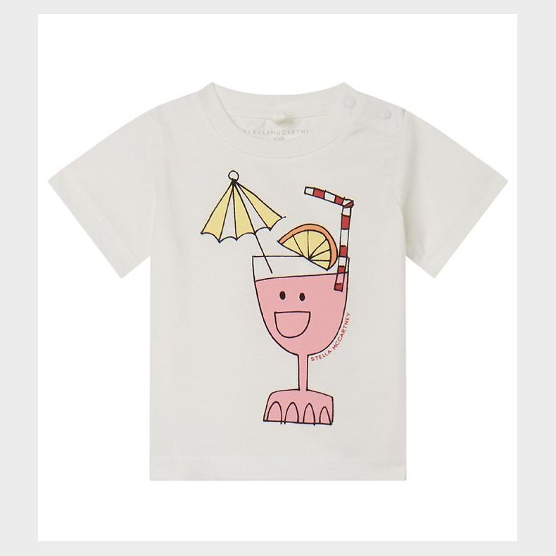 Stella McCartney Kids T-shirt - Hvid m. Drink