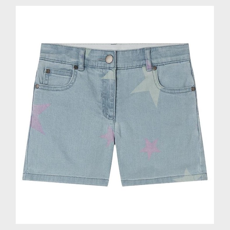 Stella McCartney Kids Denimshorts - Celeste m. Stjerner