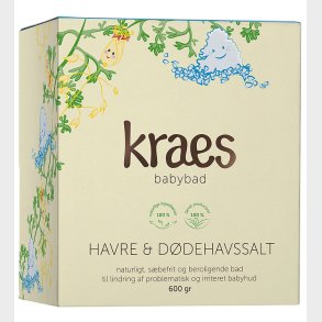 Kraes Babybad - Havre & Ddehavssalt - 600 g