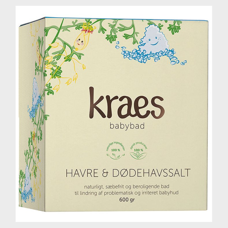 Kraes Babybad - Havre & Ddehavssalt - 600 g
