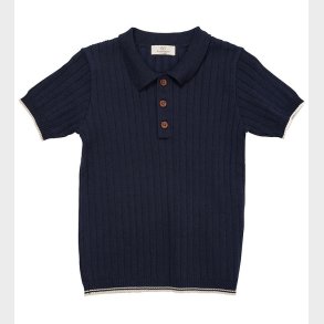 Copenhagen Colors Polo - Strik - Navy/Cream Comb.