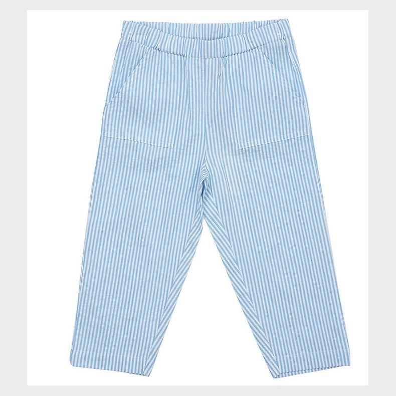 Copenhagen Colors Bukser - Sky Blue/Cream Stripe