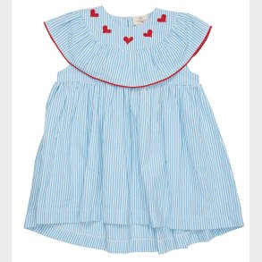 Copenhagen Colors Kjole - Sky Blue/Cream Stripe