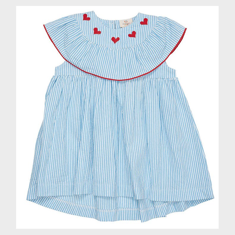 Copenhagen Colors Kjole - Sky Blue/Cream Stripe