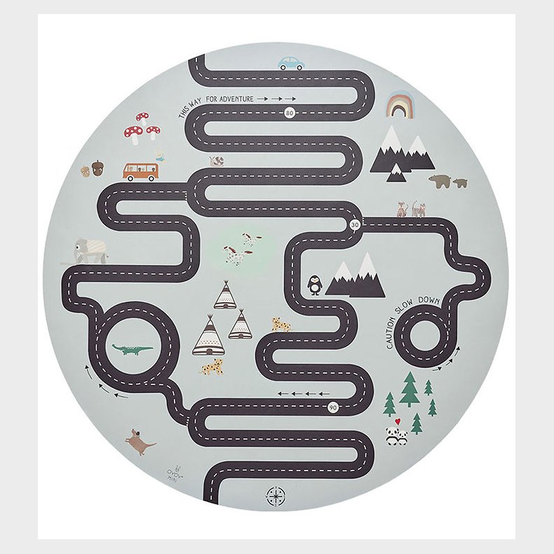 OYOY Stoleunderlag - 112 cm - Adventure Chair & Playmat