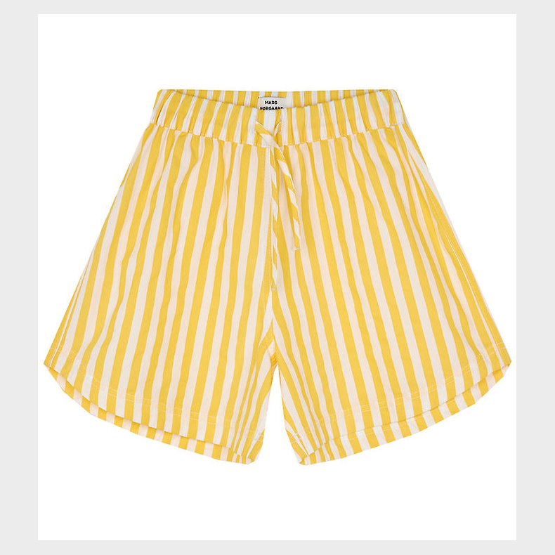 Mads Nrgaard Shorts - Sacky - White Alyssum/Lemon Zest