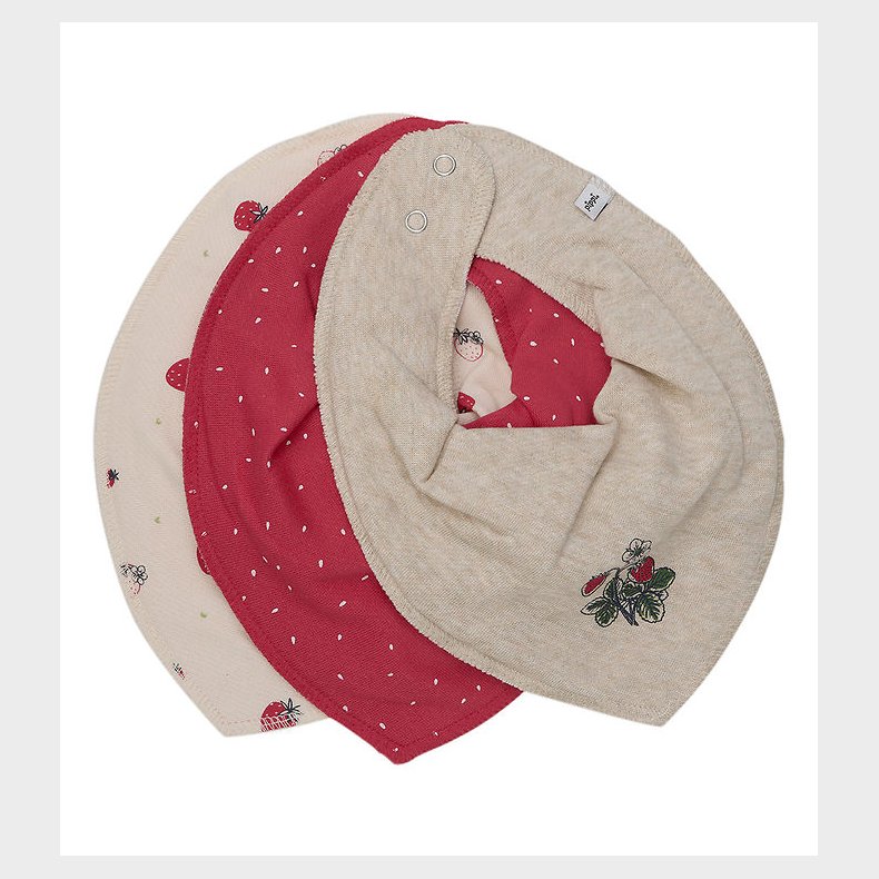 Pippi Baby Savlesmk - 3-pak - True Red