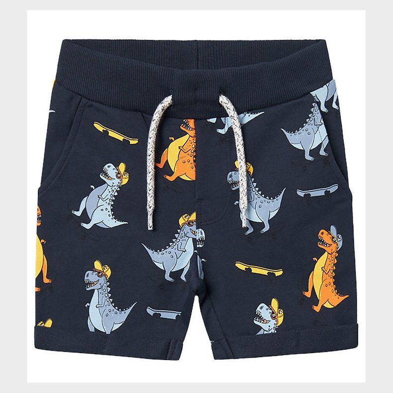 Name It Sweatshorts - Noos - NmmVermo - Dark Sapphire/Dinosaurs