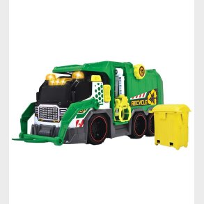 Dickie Toys Bil - Recycling Truck - Lys/Lyd