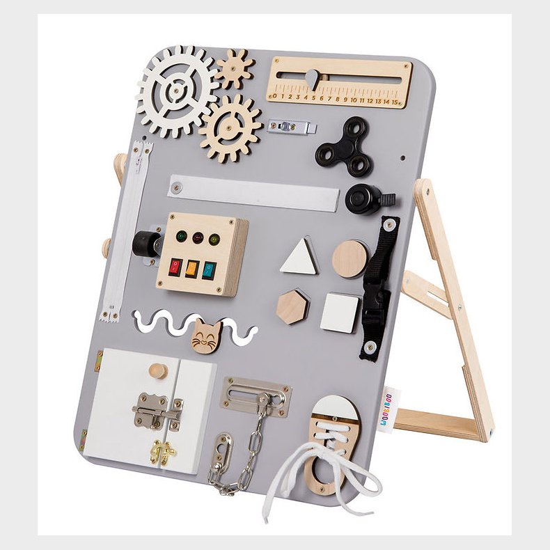 Woobiboo Woobiboard - Standing Enjoy - Grey/Natural