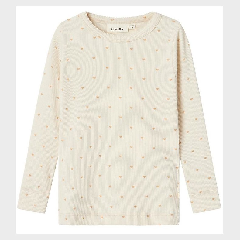Lil´Atelier Bluse - Rib - NmfGago - Noos - TurtleDove Heart