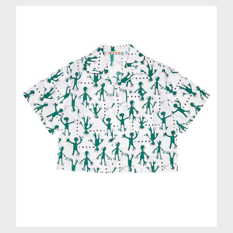 Marni Skjorte - Hvid/Grn
