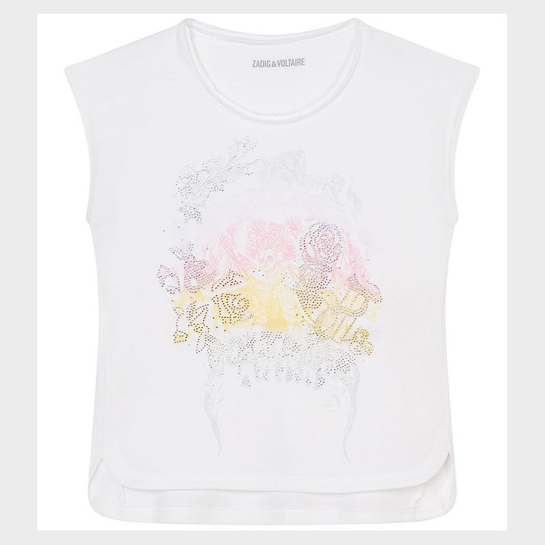 Zadig & Voltaire T-shirt - Angel - Hvid m. Print/Similisten