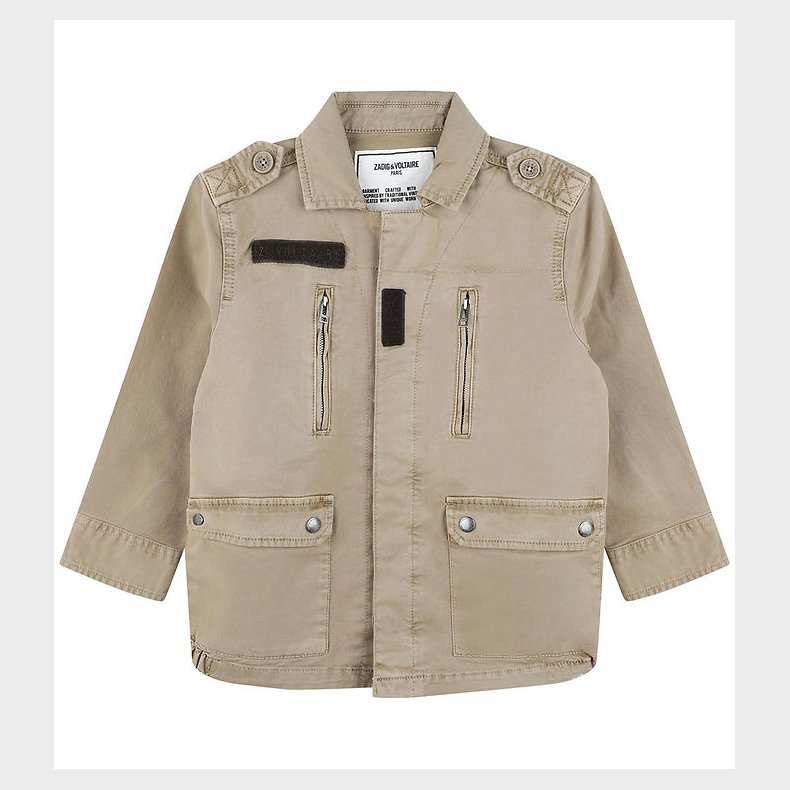 Zadig & Voltaire Jakke - Sand m. Print