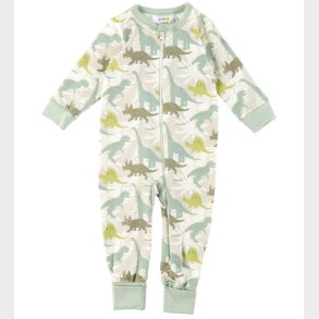 Joha Natdragt - Off White/St�vet Gr�n m. Dino