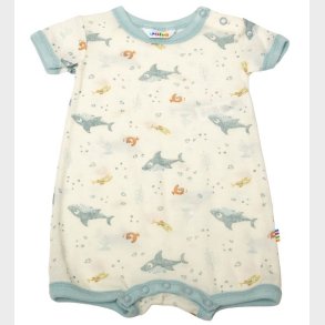 Joha Sommerdragt - Uld - Off White/St�vet Bl� m. Fisk