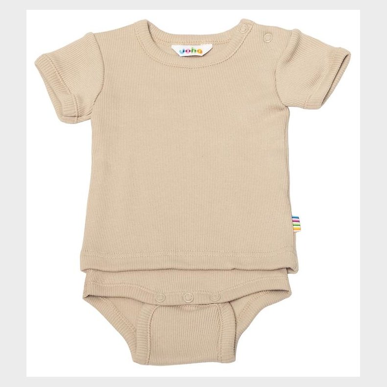 Joha Body k/ - Rib - Beige
