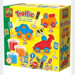 SES Creative Modellervoks - Biler m. Vejskilte