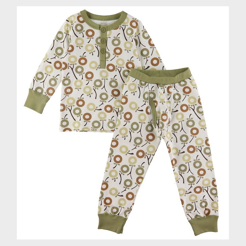 Katvig Nattj - Hvid m. bler