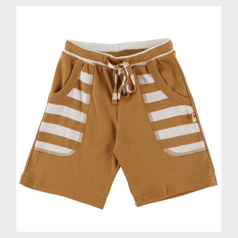Katvig Shorts - Brun/Hvid Stribet