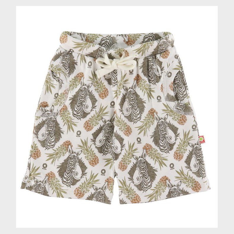 Katvig Shorts - Hvid m. Tropisk M�nster
