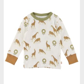 Katvig Bluse - Hvid m. Giraf