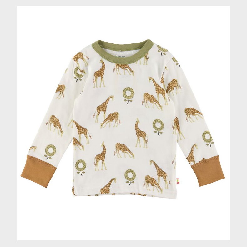 Katvig Bluse - Hvid m. Giraf