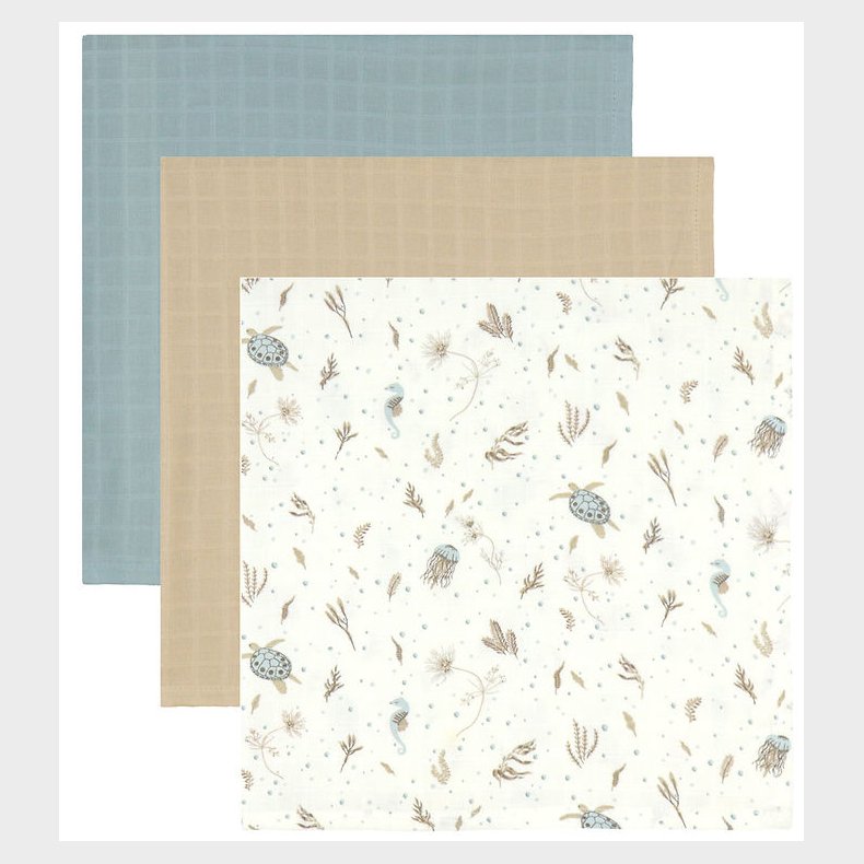 Cam Cam Stofbleer - 72x72 cm - 2-pak - Sea Garden