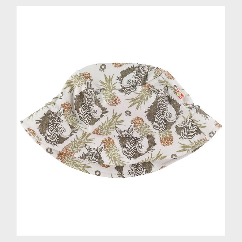 Katvig Bllehat - Hvid m. Tropisk Print