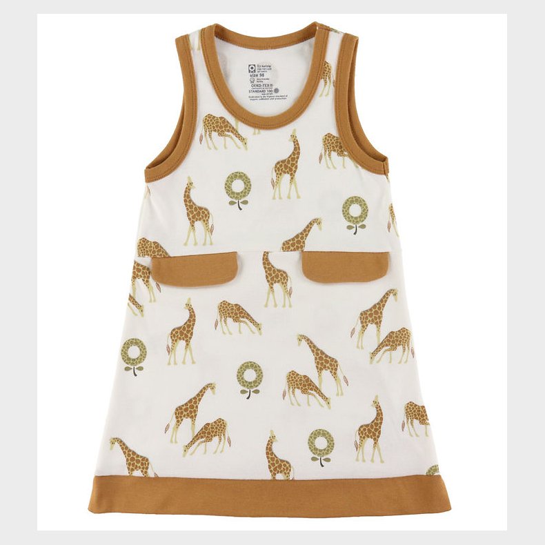 Katvig Kjole - Hvid m. Giraf
