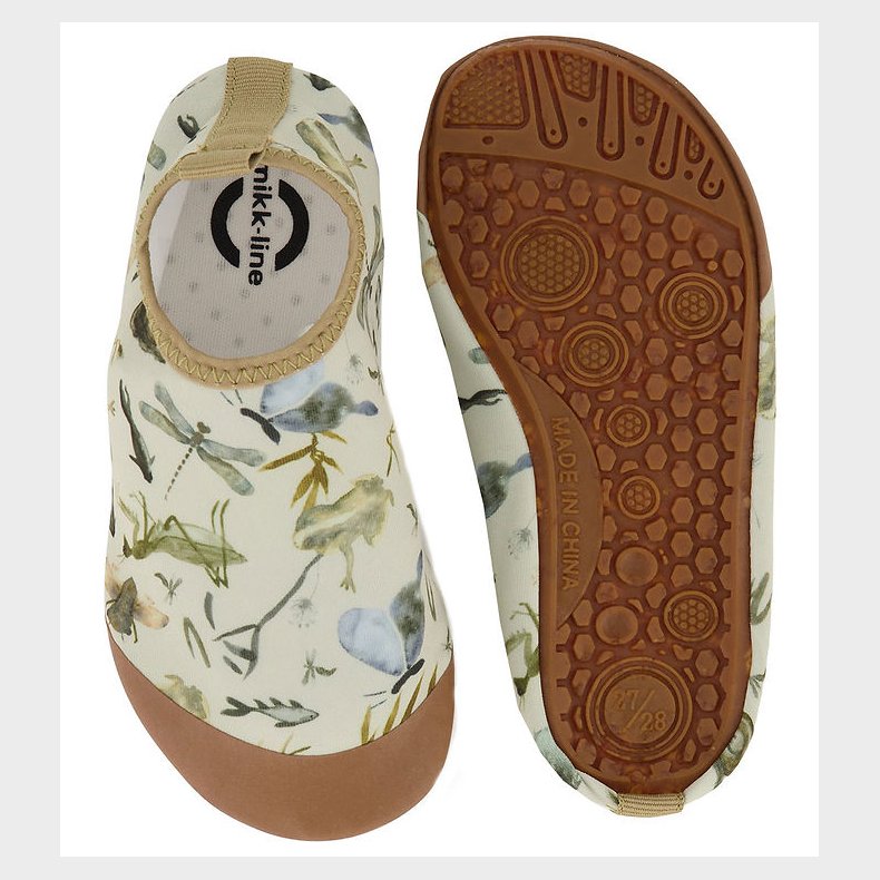 Mikk-Line Badesko - Desert Sage m. Insekter