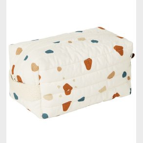 Fabelab Toilettaske - Quiltet - Natural/Terazzo