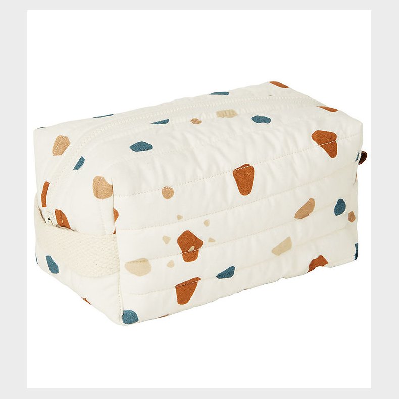 Fabelab Toilettaske - Quiltet - Natural/Terazzo
