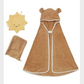 Fabelab Gaveske - Badehandske/Sutteklud/Badeslag - Caramel Mix