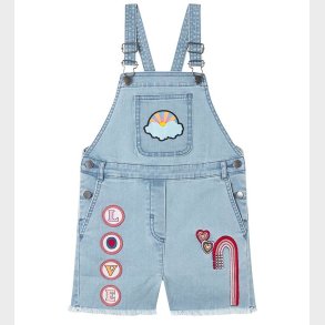 Stella McCartney Kids Smkbukser - Denim - Lysebl m. Patches