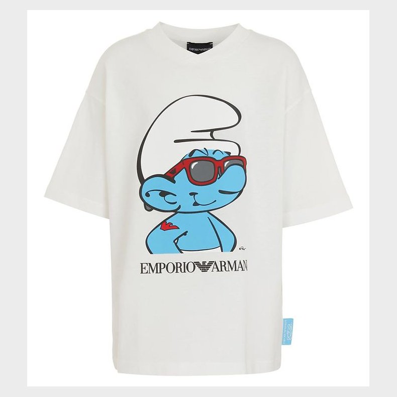 Emporio Armani T-shirt - Hvid m. Sm�lf