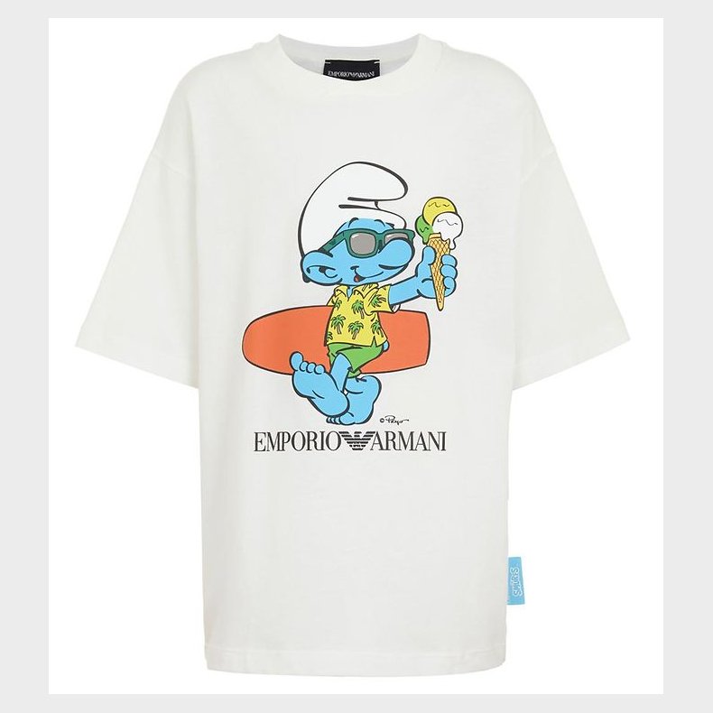 Emporio Armani T-shirt - Hvid m. Sm�lf