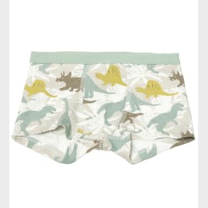 Joha Boxershorts - Off White/Stvet Grn m. Dino
