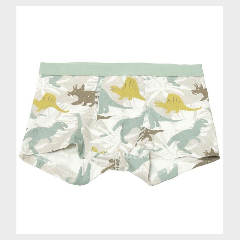 Joha Boxershorts - Off White/Stvet Grn m. Dino