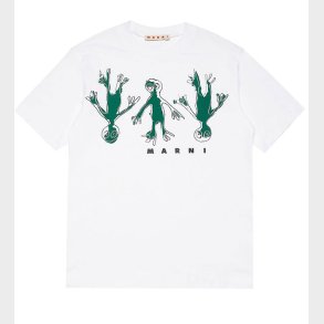 Marni T-shirt - Hvid/Grn