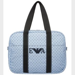 Emporio Armani Pusletaske - Lysebl/Navy m. Logoer