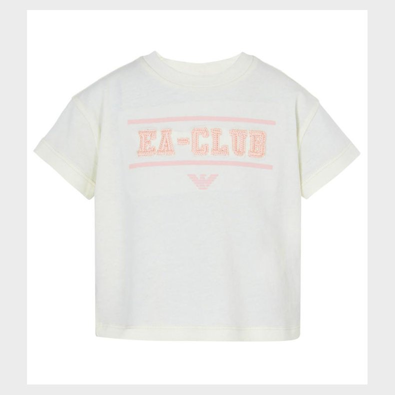 Emporio Armani T-shirt - Hvid m. Rosa